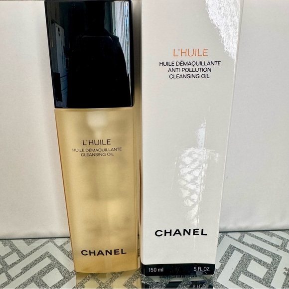 CHANEL L'HUILE Anti-Pollution Cleansing Oil 150 ML 5 Oz Demaquillant remover - Picture 1 of 11